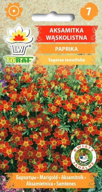 AKSAMITNÍK odrůda PAPRIKA, Afrikán /150 semen/