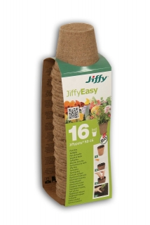 Jiffypot® R8-16, rašelinový květináč Ø 8 cm /16 KS/